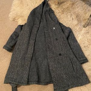 Mossimo peacoat with tie